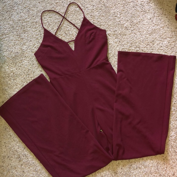 Express Pants - maroon jumpsuit express size 6